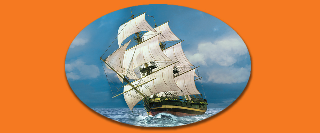 Image of a sailing ship